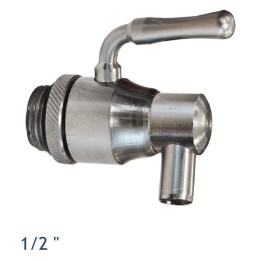 Rubinetto in acciaio inox da mezzo pollice con beccuccio girevole salva goccia
