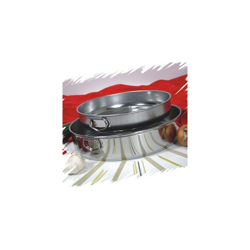 TORTIERA INOX BASSA CM 20