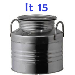 BIDONE OLIO INOX 4F LT 15