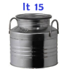 BIDONE OLIO INOX 4F LT 15