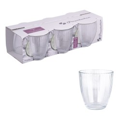Set 6 bicchieri in vetro trasparente modello Linea acqua da 280 ml Pasabahce