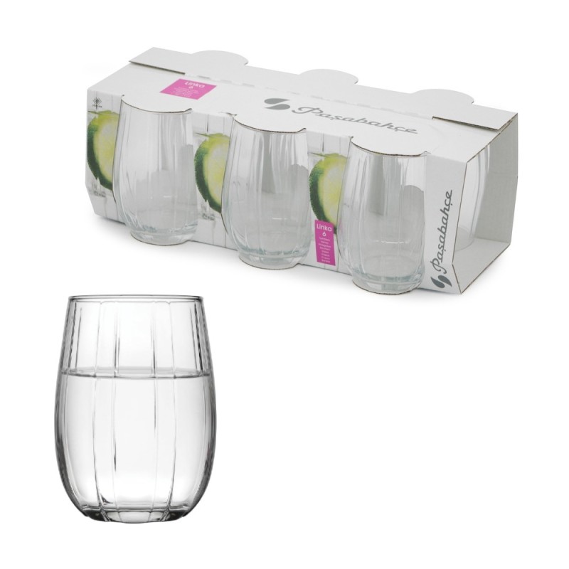 Bicchiere In Vetro Linka Acqua 38cl Pz 6 Pasabahce - RagStore