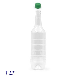 Bottiglia in plastica pet trasparente da 1 lt