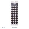 FELTRINI ADESIVI SOTTOSEDIE ROTONDI 28 MM - 24 Pz MARRONE