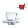 Tazze da the e cappuccino in vetro modello Aqua Pasabahce 8693357174924