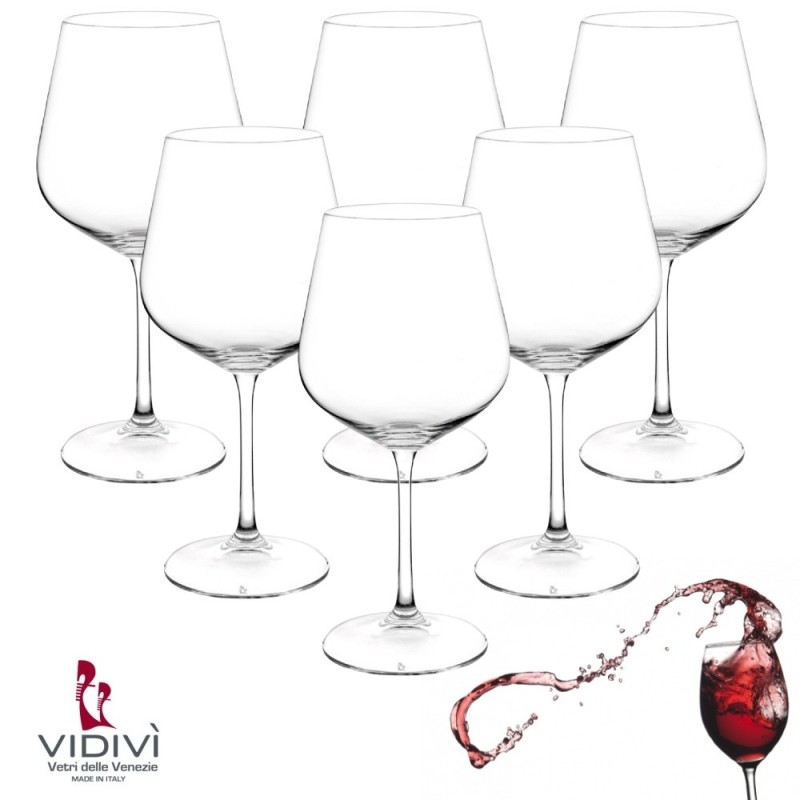 Set 6 calici per vino rosso Rialto Vidivi 8001691953820
