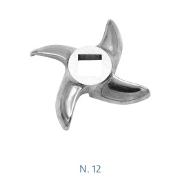 Coltello in acciaio inox autoaffilante per tritacarne manuale elettrico 12