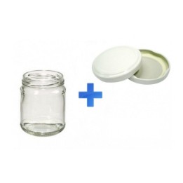 Set 24 barattoli vetro per marmellata e sottolio da 212 ml completi di tappi