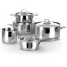 Batteria di Pentole Inox Divina 10 Pezzi per Induzione - RagStore