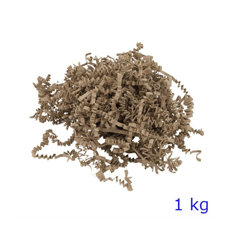 PAGLIA IN CARTA MARRONE PER CONFEZIONAMENTO CESTI 1 KG