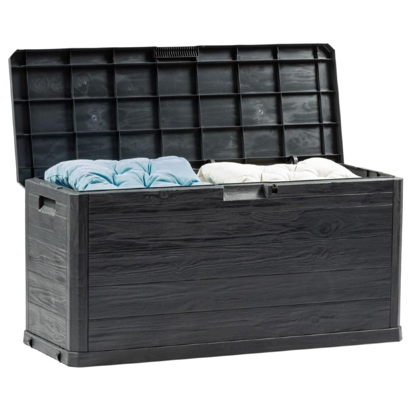 BAULE PORTA ATTREZZI IN RESINA WOODY ANTRACITE