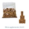 Tappi in sughero micro agglomerati per vino. Dimensioni 24x44 mm - 100 pz