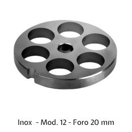 TRAFILA INOX MOD.12 A 6 FORI 20 mm