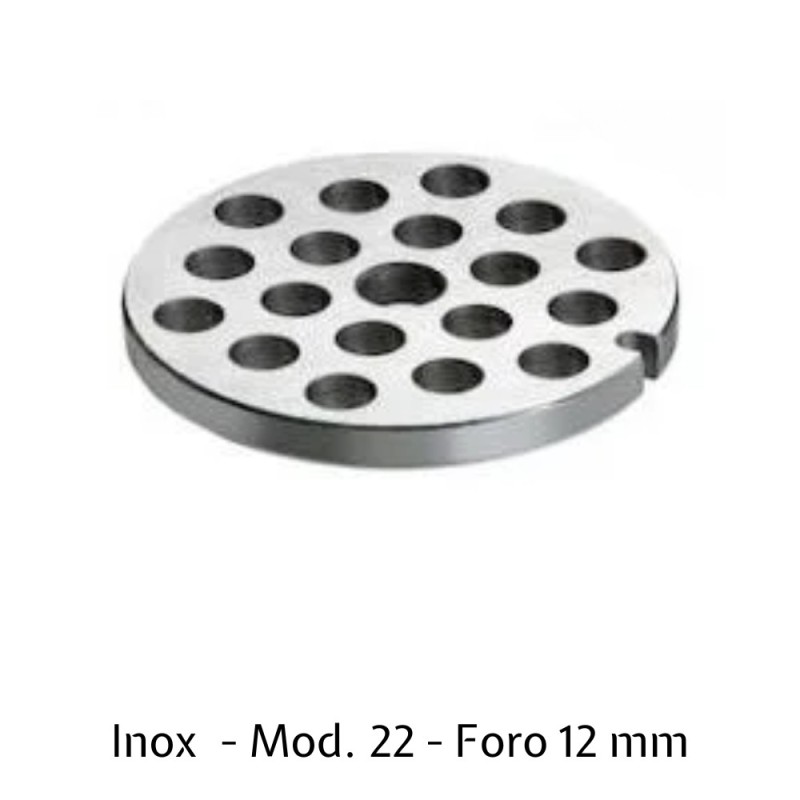 TRAFILA INOX MOD.22 A 16 FORI 12 mm