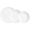 SERVIZIO PIATTI DA TAVOLA IN ARCOPAL Pz 18 AMMONITE WHITE LUMINARC