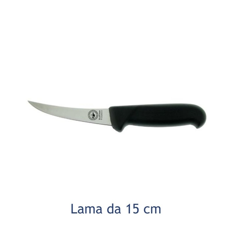 Coltello bananino per disosso in acciaio con lama curvata da 15 cm
