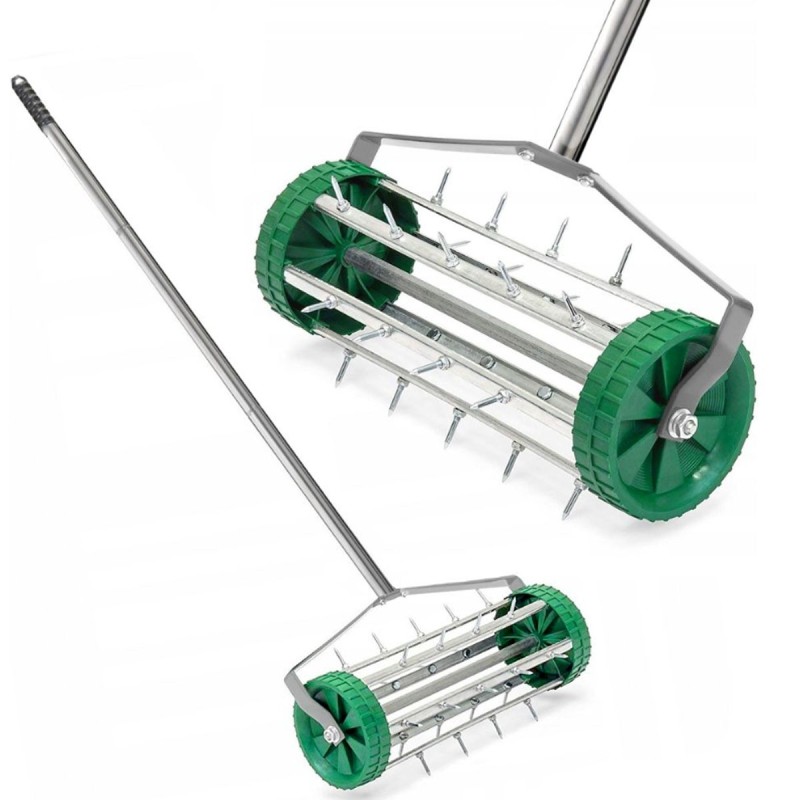 Immagine del Rullo Aeratore Professionale su Ruote con Manico 120 cm