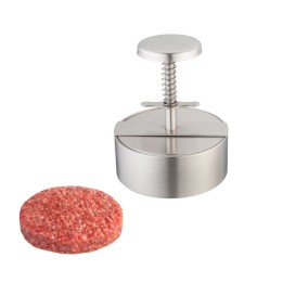 STAMPO PRESSA FORMA HAMBURGER IN ACCIAIO INOX CM 11,5