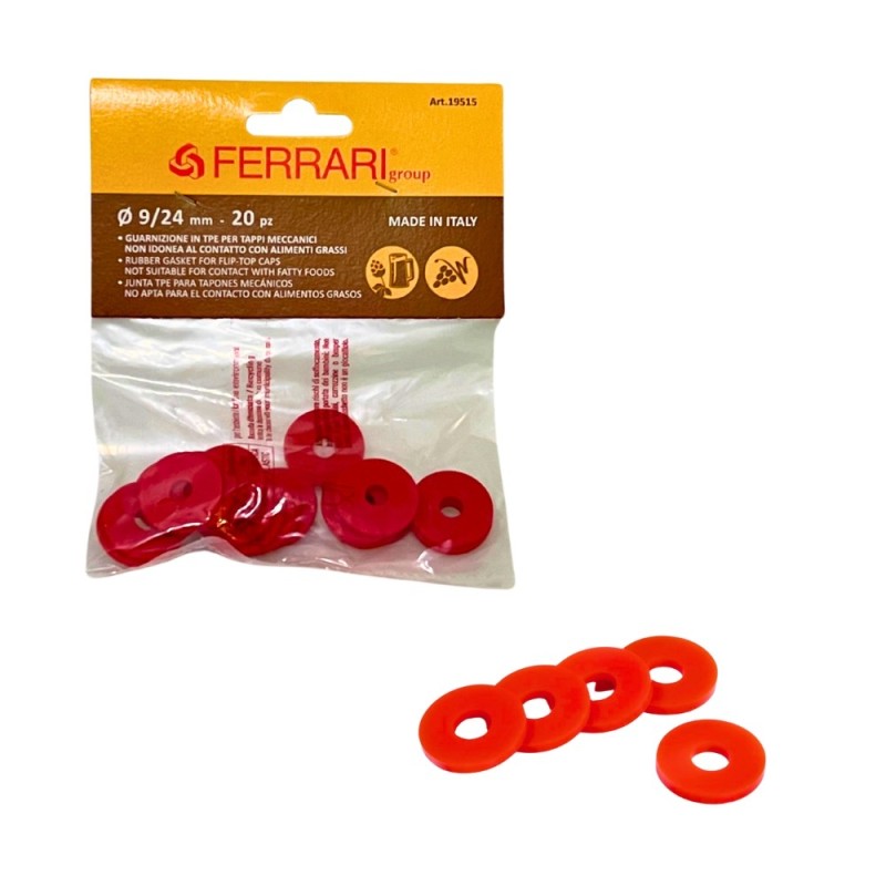 GOMMINI PER BOTTIGLIE CON TAPPO MECCANICO Pz 20