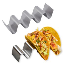 Supporto in acciaio porta tacos a 3 e 4 posti