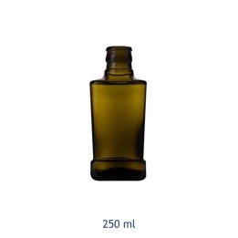 BOTTIGLIA VETRO KING QUADRA ANTI FRODE 250 ml VERDE ANTICO