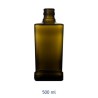 BOTTIGLIA VETRO KING QUADRA ANTI FRODE 500 ml VERDE ANTICO