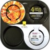 TEGLIA ANTIADERENTE PER 4 FOCACCE CM 14x2 H