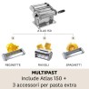 Macchina per pasta Atlas 150 + 3 accessori (ravioli, reginette, spaghetti)