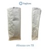 Vista laterale sacco carta per farina da 25 kg - struttura rinforzata