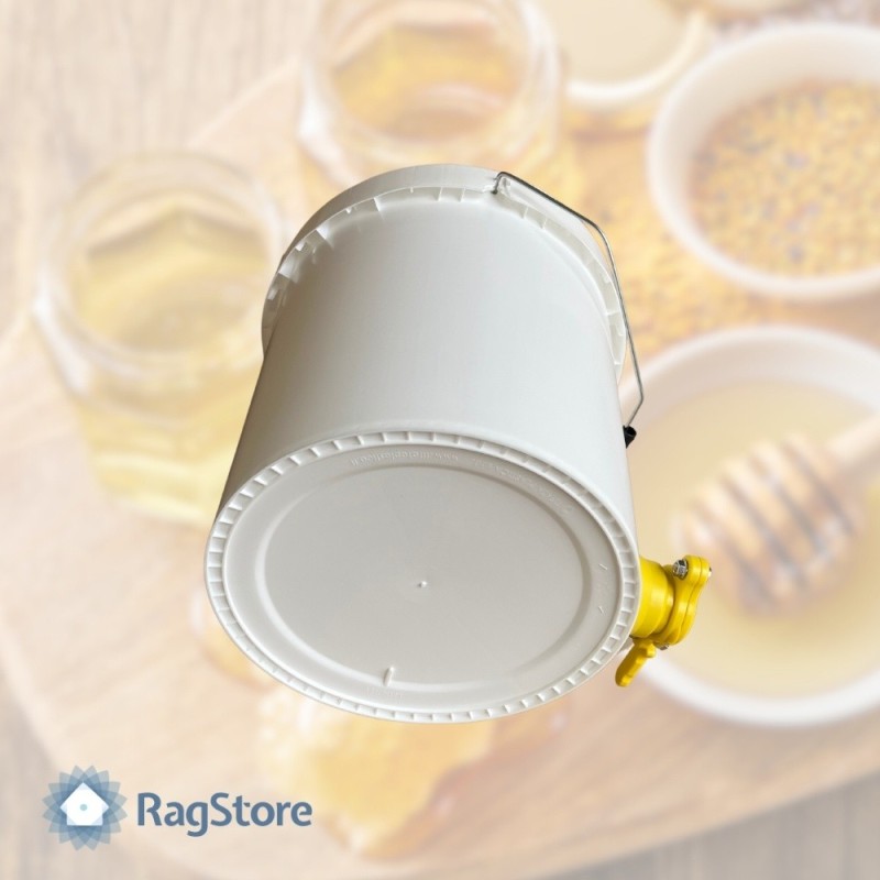Secchio maturatore per miele da 25 kg con rubinetto - contenitore per travaso miele RagStore