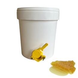 Secchio mini maturatore 25 kg con rubinetto per miele in plastica alimentare - contenitore apicoltura RagStore