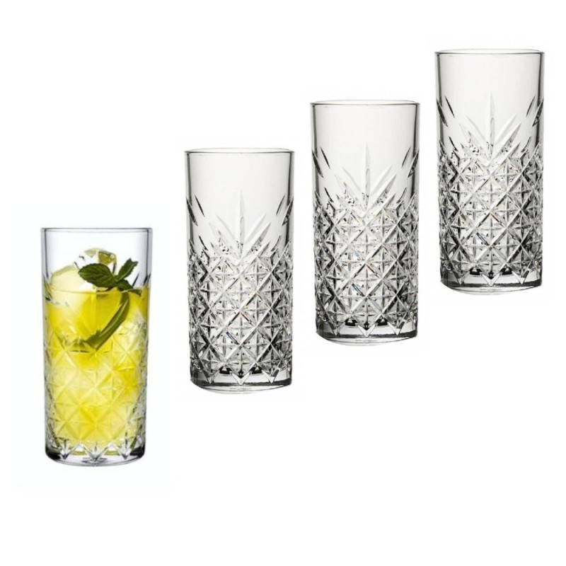 Bicchiere Timeless bibita e long drink da 365 ml - set da 4 pezzi - Pasabahce