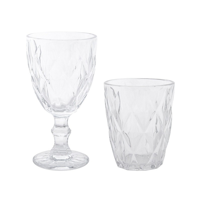 SERVIZIO BICCHIERI E CALICI VETRO DIAMANT 12 Pz