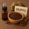 Propoli in granuli con flacone in vetro ambrato e pipetta contagocce da 20 ml