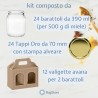 Kit Regalo Miele con 24 Barattoli e 12 Valigette – Perfetto per confezioni eleganti