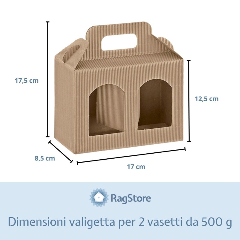 Kit Regalo Miele con 24 Barattoli e 12 Valigette – Perfetto per confezioni eleganti
