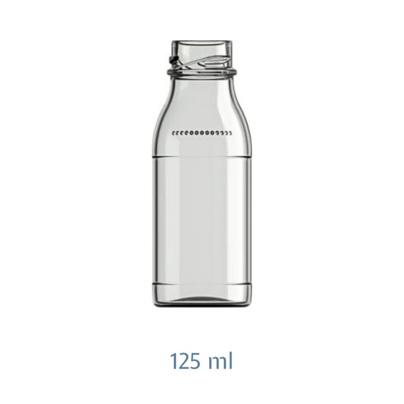 BARATTOLO VETRO SUCCO CC 125 Ø 33