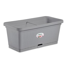 Fioriera Rettangolare Natural 80x40x34 cm Stone Grey | Vasi da Giardino Ragstore