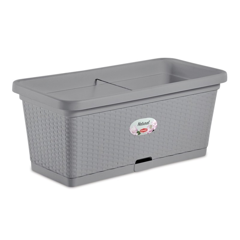 Fioriera Rettangolare Natural 80x40x34 cm Stone Grey | Vasi da Giardino Ragstore