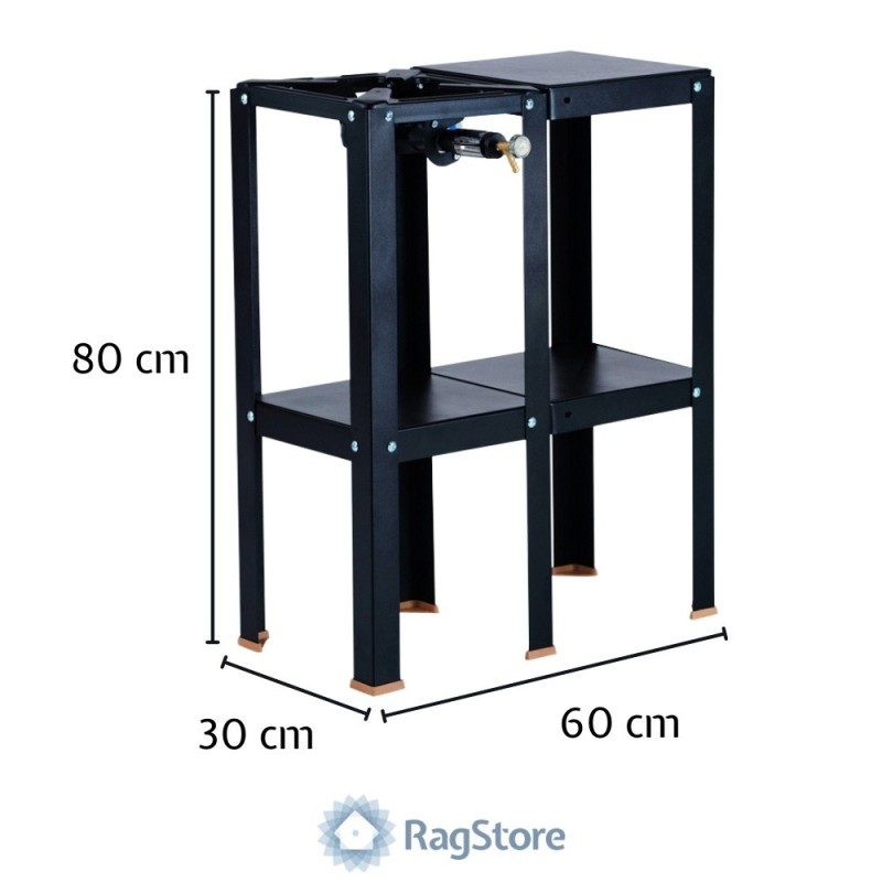 Fornellone Mini Drago Cook & Grill 30x60x80 cm | Con Piano di Appoggio