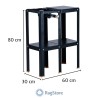 Fornellone Mini Drago Cook & Grill 30x60x80 cm | Con Piano di Appoggio