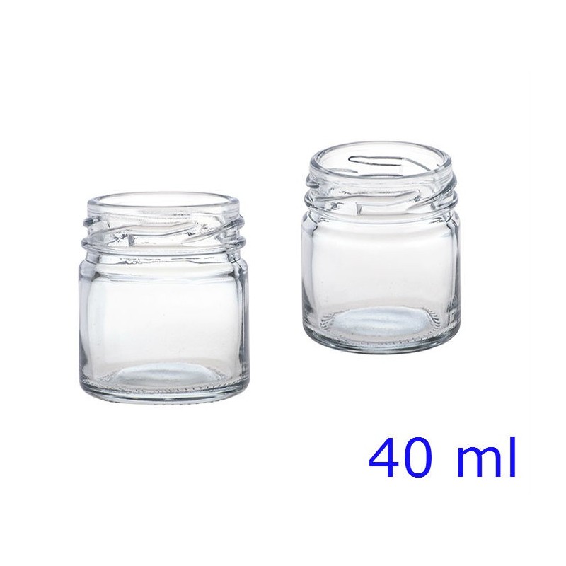BARATTOLO VETRO CC  40 Ø 43