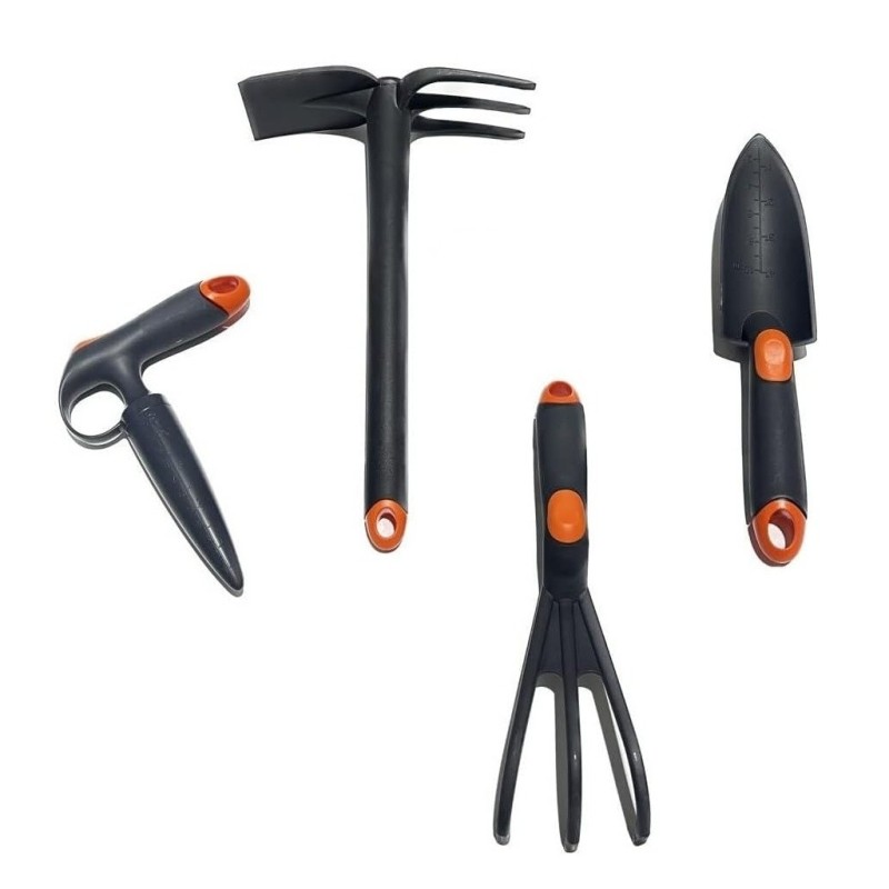 set di attrezzi base indispensabili per la cura di piante fiori giardino