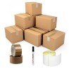 kit base di scatole e nastro per il trasloco di casa e ufficio