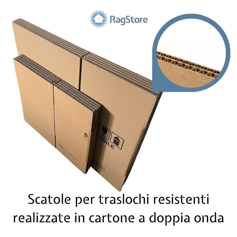 Scatole da trasloco resistenti a doppia onda