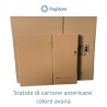 Scatole americane in cartone colore avana dimensioni 60x40x40 e 40x30x30