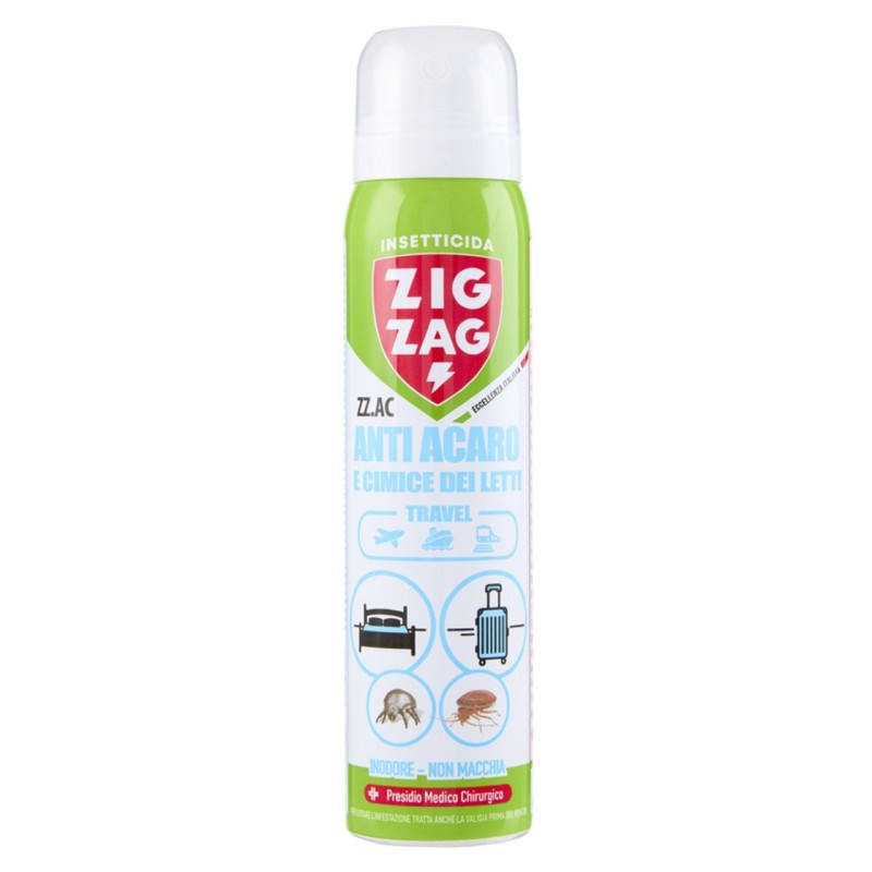 Insetticida spray per acari e cimici formato da viaggio 100 ml