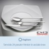 Cofanetto regalo posate in acciaio inox lucido 24 pz Venice Eme