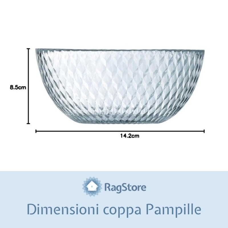 Dimensioni coppetta Pampille luminarc Trasparente 883314858570