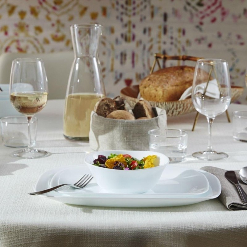 Coppa da macedonia Parma in arcopal bianco cm 12x12